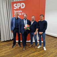 (v.l.n.r.) Kurt Reinelt, Thomas Grämmer, Falk Schwerdtner, Leon Helmreich